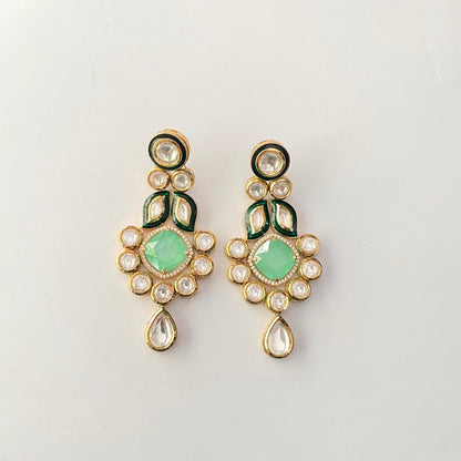 Kundan Gold Plated Drop Earring