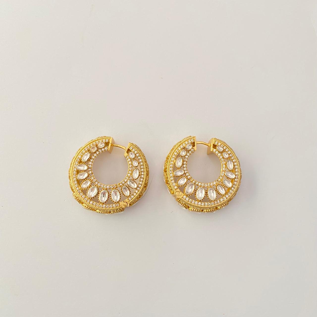 Kundan Gold Plated Big Bali