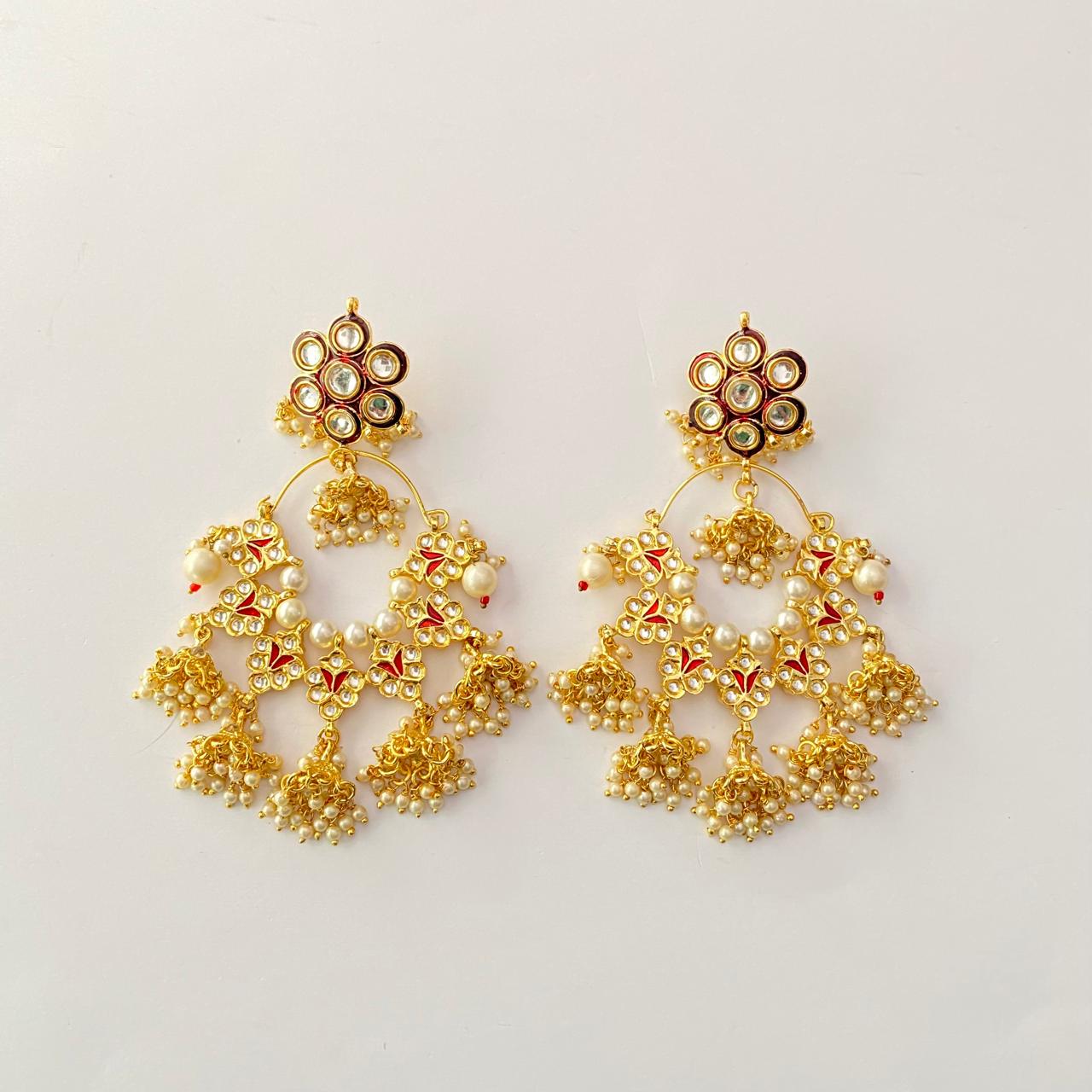 Kundan Pearl Chand Bali