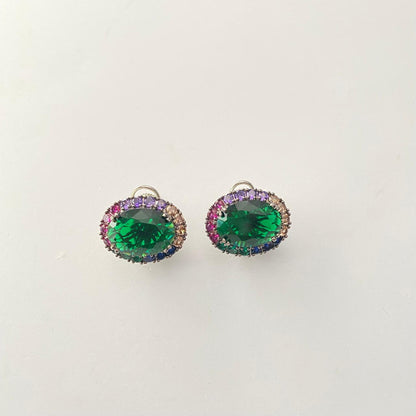 Green Stone Stud