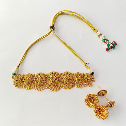 Gold Plated Choker Set