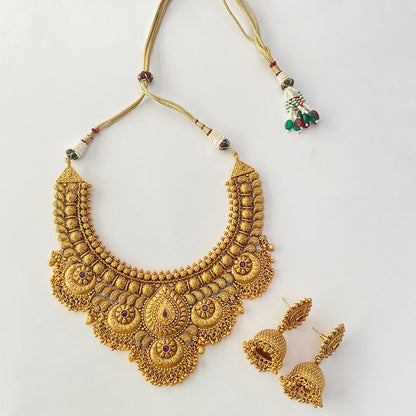 Heavy Gold Plated Necklace Set