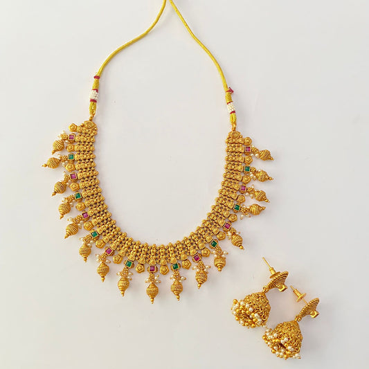 Gold Plated Necklace Set