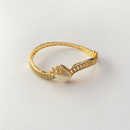 Pearl Gold Plated Diamond Bracelet