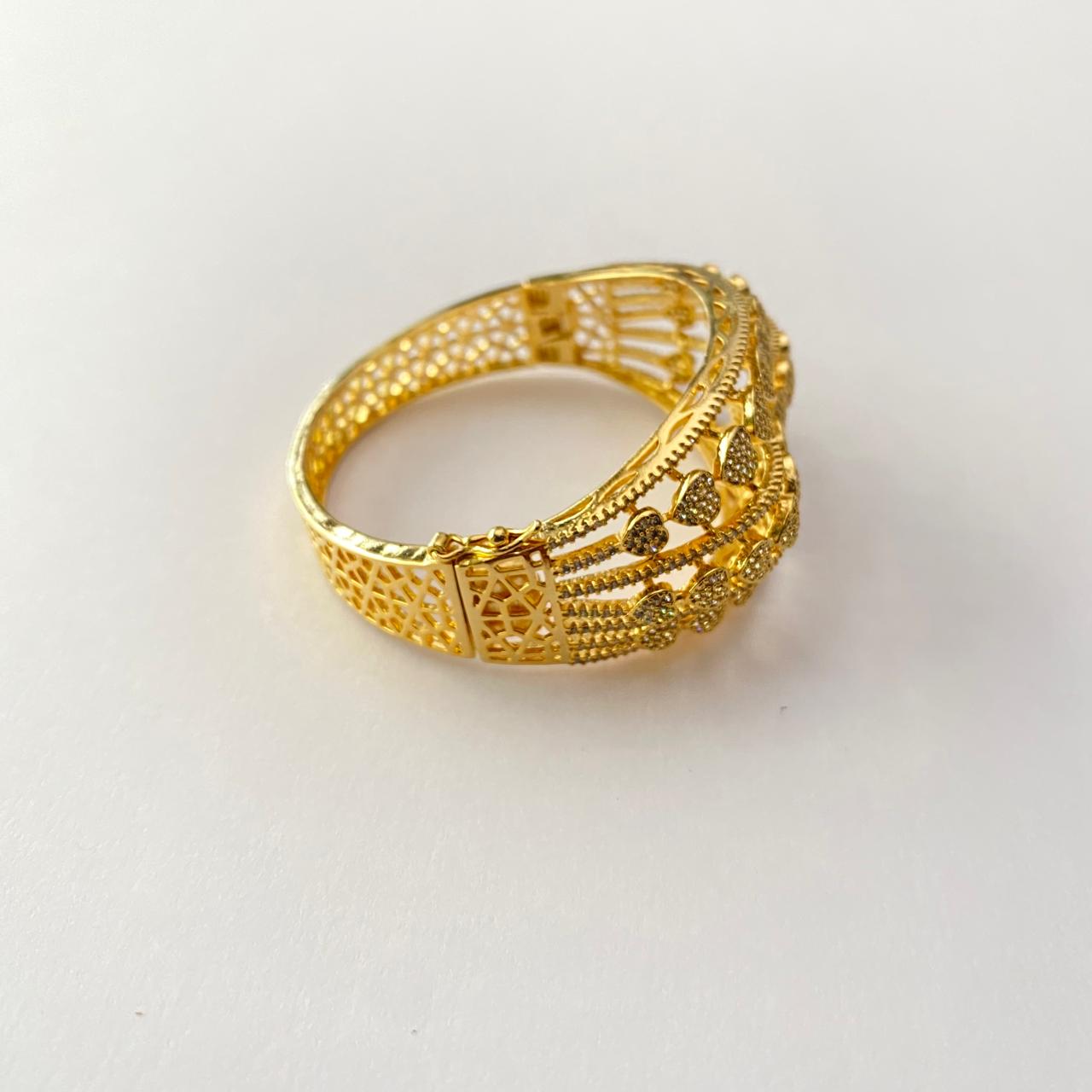 Gold Plated Stone Studding Bracelet