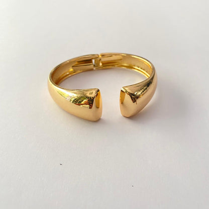 Gold Plated Shiny Openable Bracelet