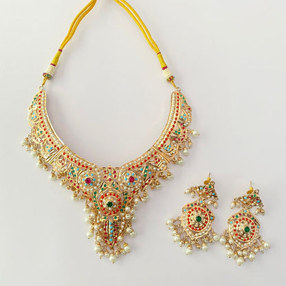 Multi Jadau Necklace Set