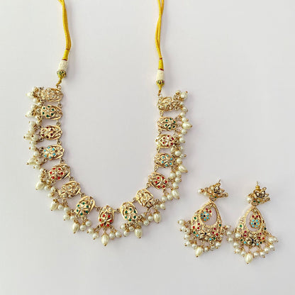 Multi Jadau Necklace Set