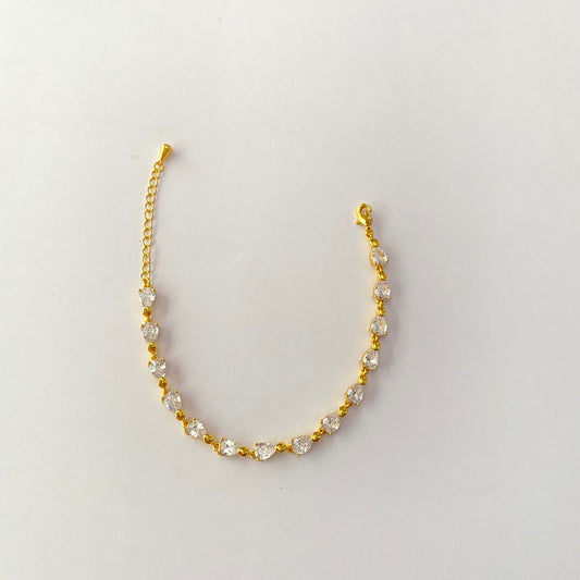 Gold Plated Diamond Bracelet