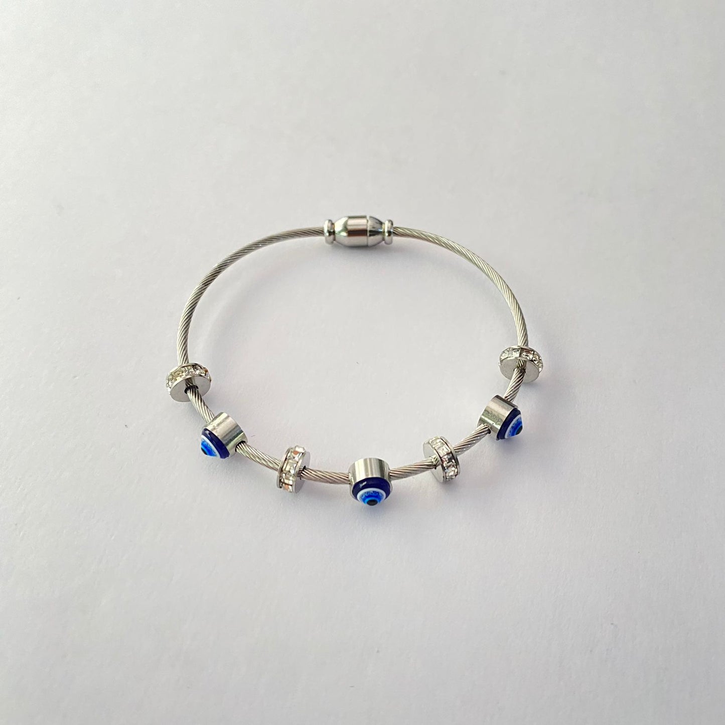 Silver Plated Evil Eye Bracelet
