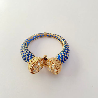 Blue Kundan Bracelet