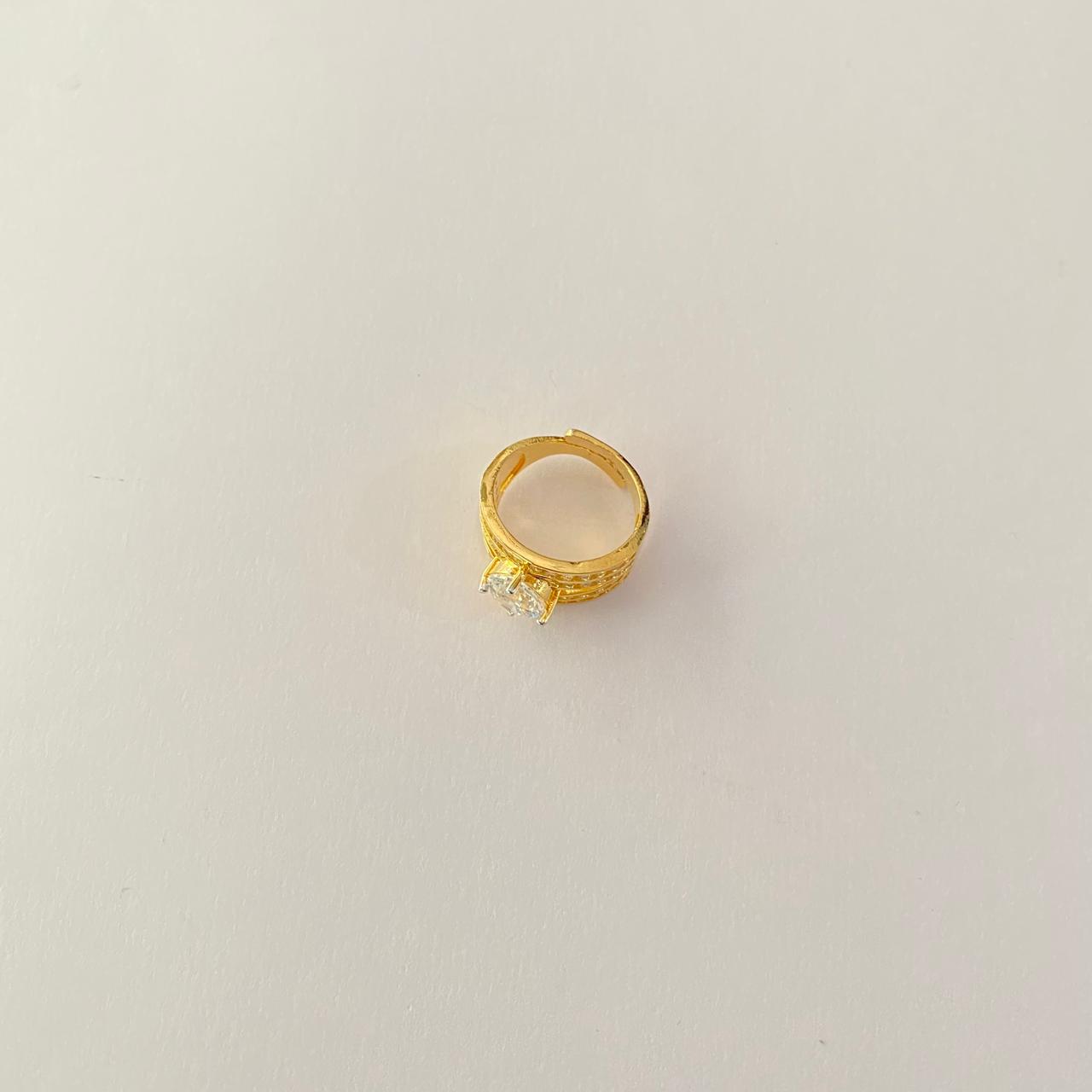 Diamond Gold Plated Ring