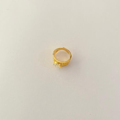 Diamond Gold Plated Ring