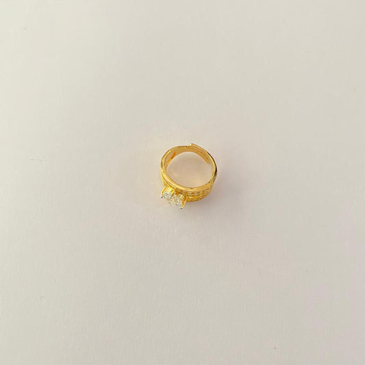 Diamond Gold Plated Ring