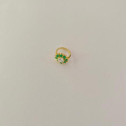 Green Gold Plated Ring