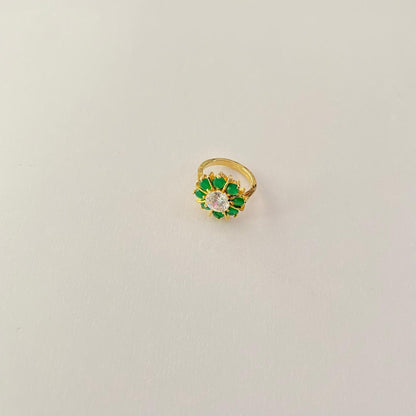 Green Gold Plated Ring