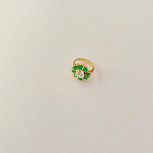 Green Gold Plated Ring