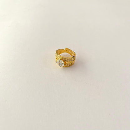 Diamond Gold Plated Ring