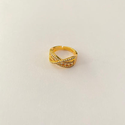 Diamond Gold Plated Ring