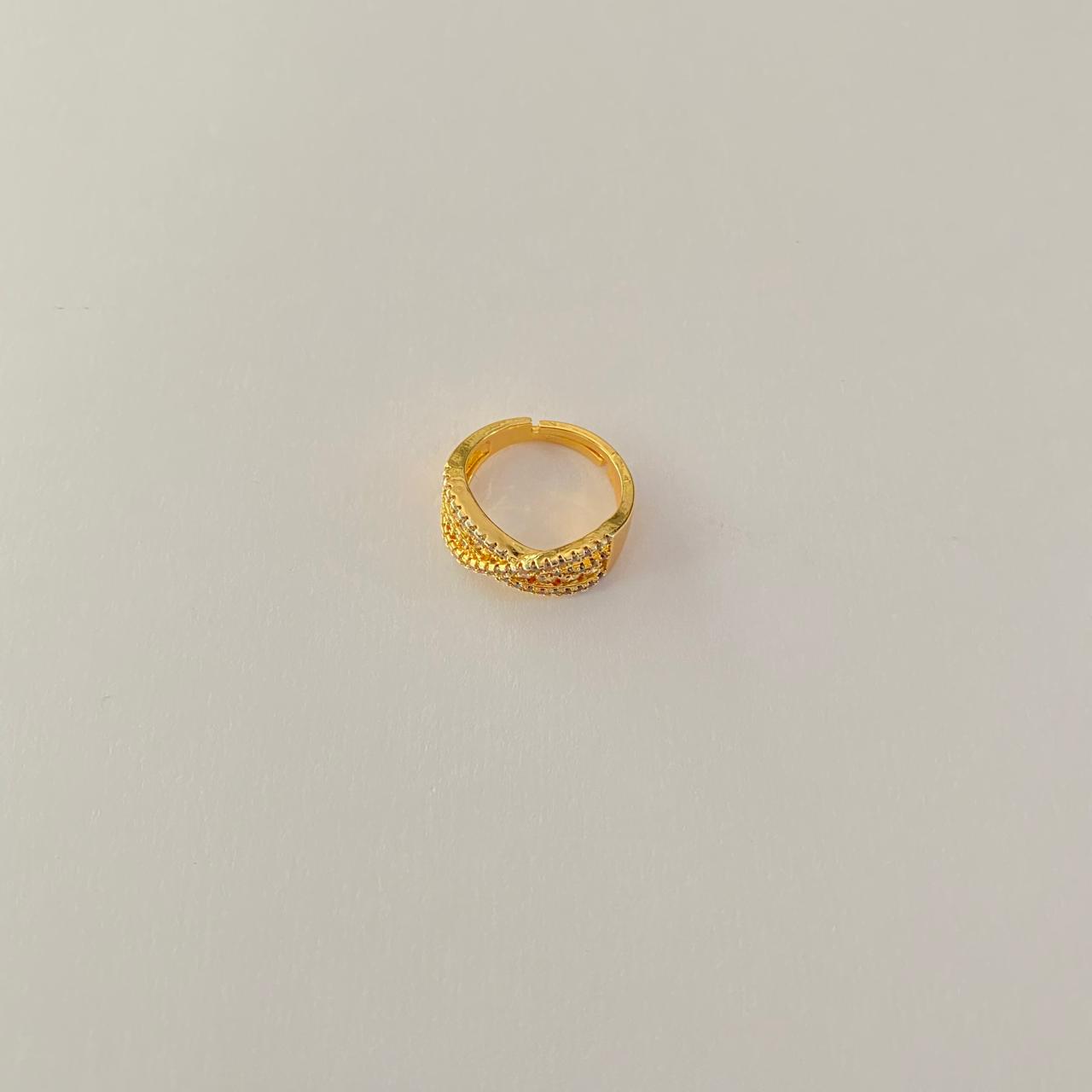Diamond Gold Plated Ring