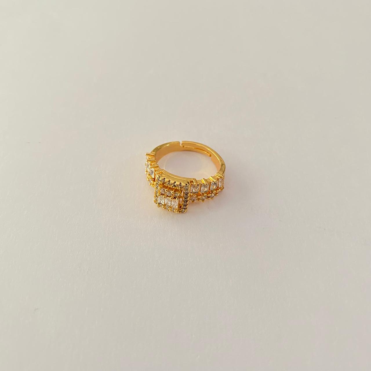 Gold Plated latest design Diamond Ring