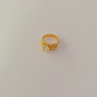 Gold Plated with Diamond latest design Ring