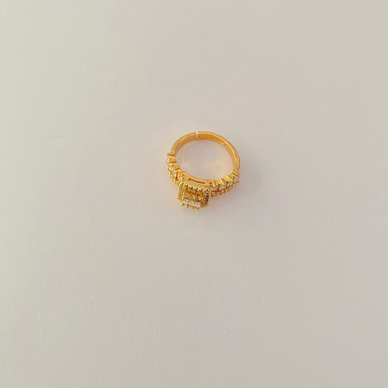 Gold Plated latest design Diamond Ring