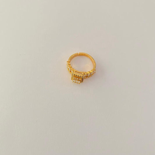 Gold Plated latest design Diamond Ring