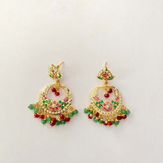 Small Jadau Chand Bali