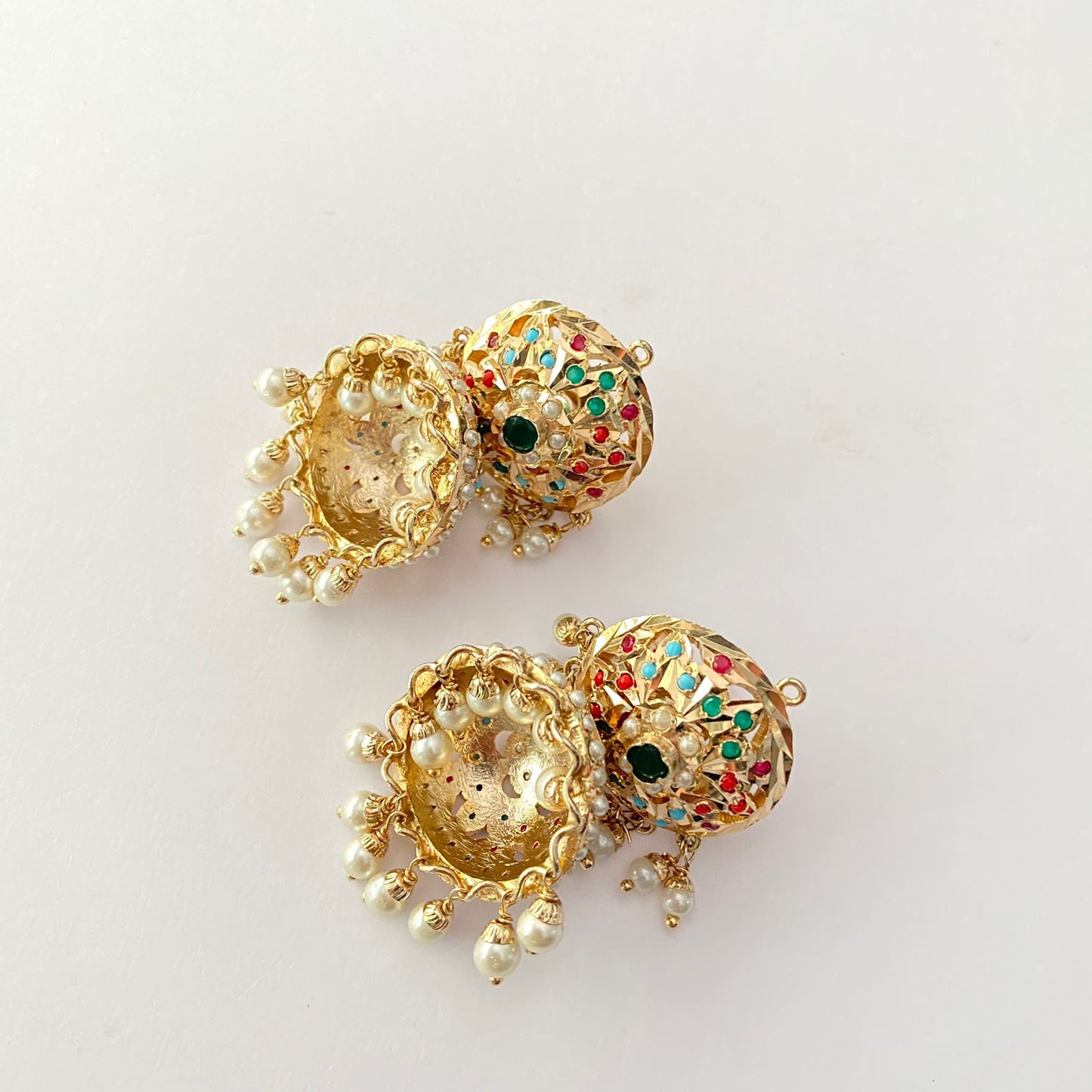 Multi Jadau Jhumka