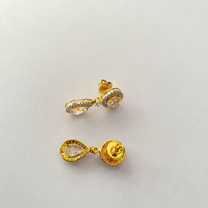 Gold Plated Pure Silver 92.5 Hanging Earring
