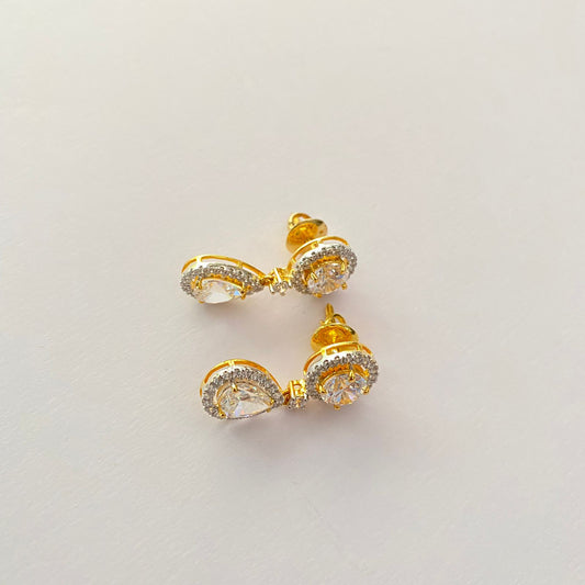 Gold Plated Pure Silver 92.5 Hanging Earring
