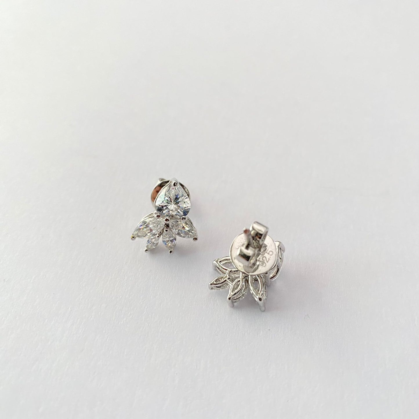 Pure Silver 92.5 Teardrop Design Stud