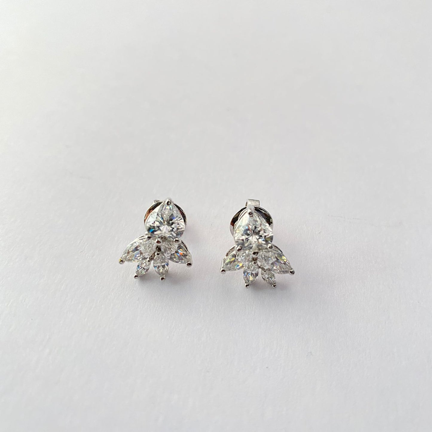 Pure Silver 92.5 Teardrop Design Stud