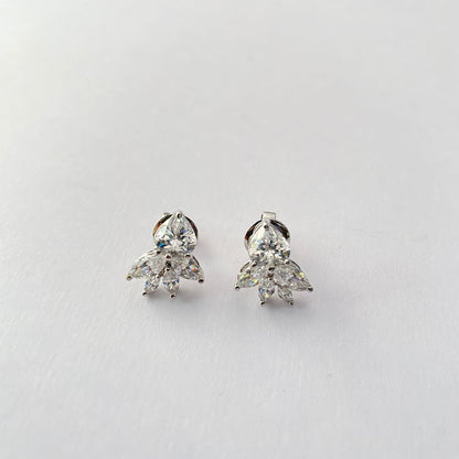 Pure Silver 92.5 Teardrop Design Stud