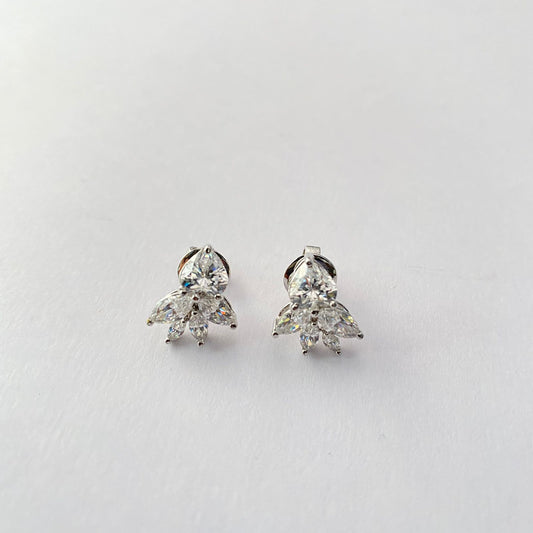 Pure Silver 92.5 Teardrop Design Stud