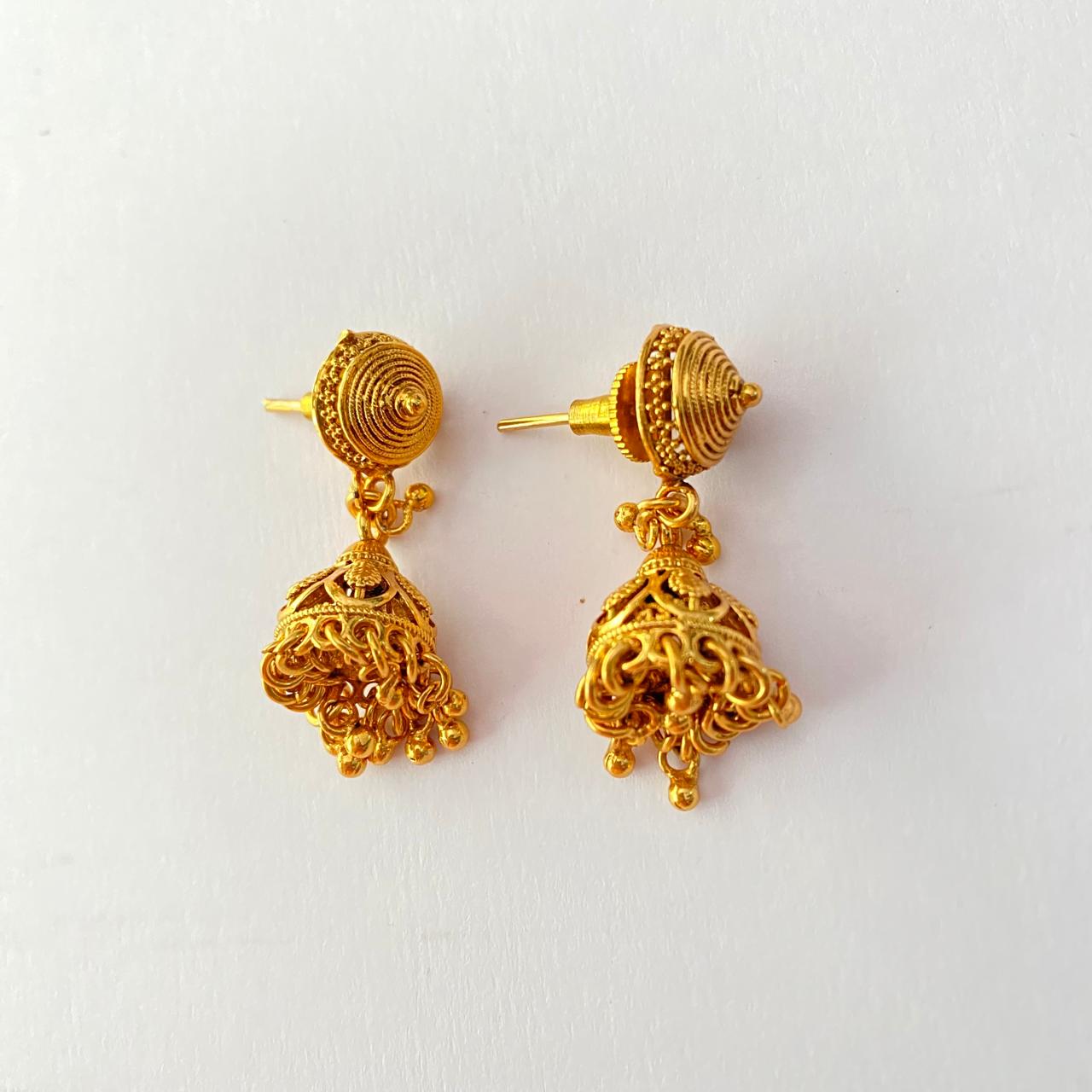 Small Gold Plated Jhumka Earring