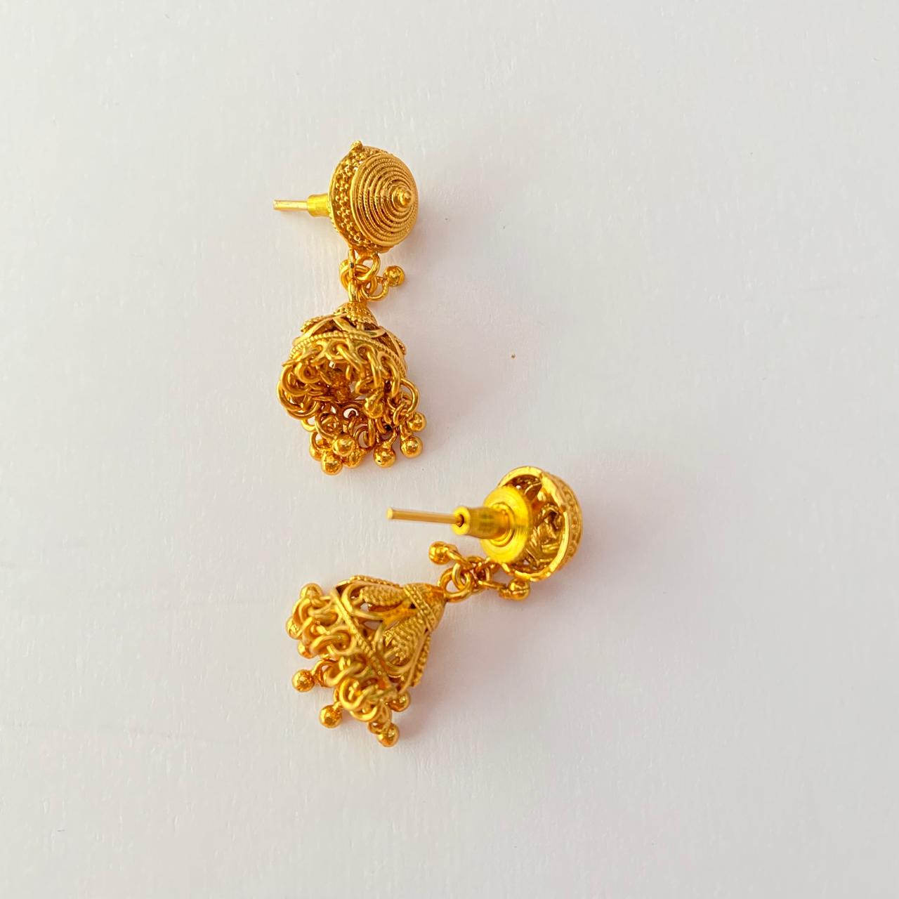 Small Gold Plated Jhumka Earring