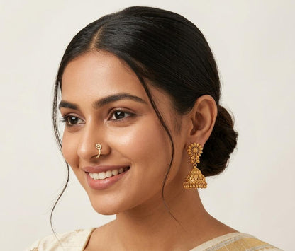 Gold Plated Jhumka Earring