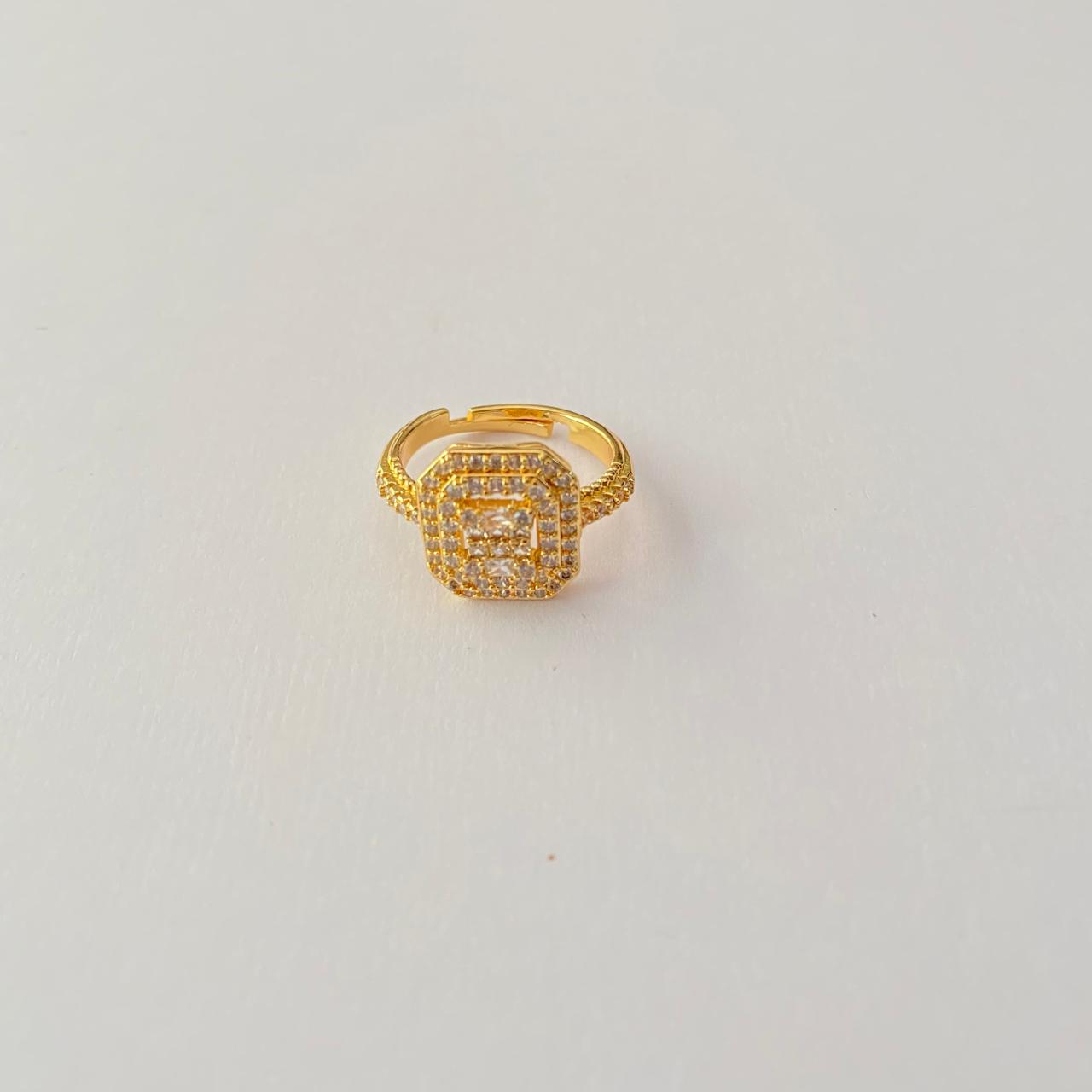 Gold Plated Diamond Ring
