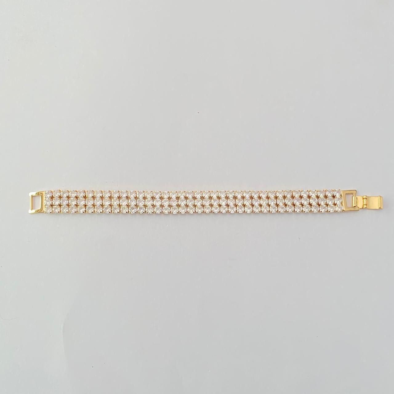 Diamond gold plated latest Tennis Bracelet