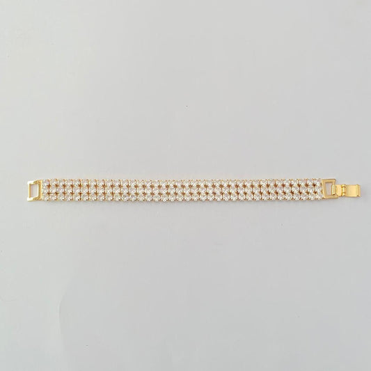Diamond gold plated latest Tennis Bracelet