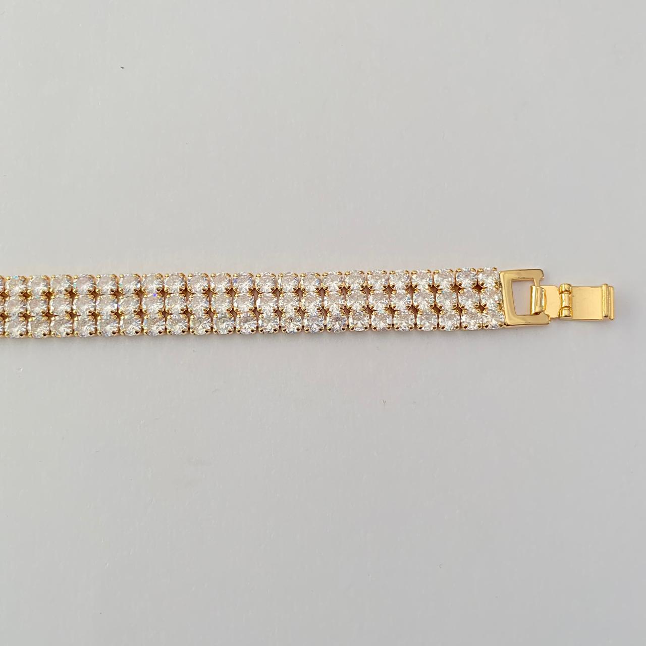 Diamond gold plated latest Tennis Bracelet