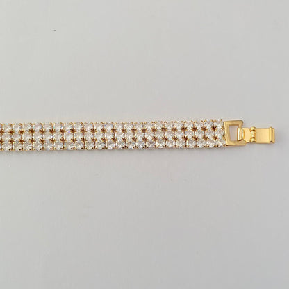 Diamond gold plated latest Tennis Bracelet