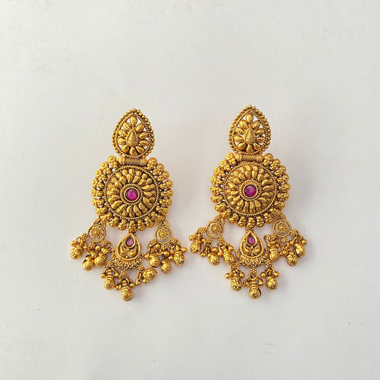 Gold Plated Chand Bali Earring