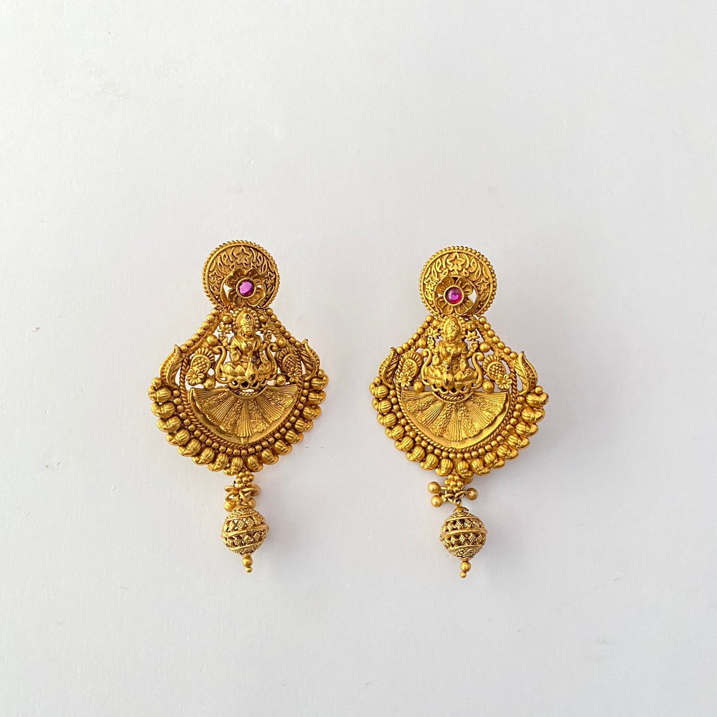 Gold Plated Laxmi Earring