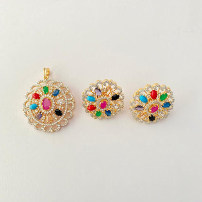 Navarattan Gold Plated Diamond