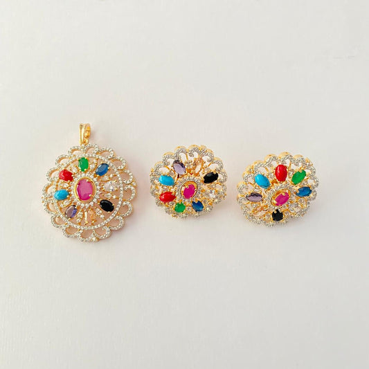 Navarattan Gold Plated Diamond