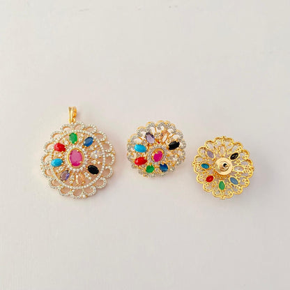 Navarattan Gold Plated Diamond