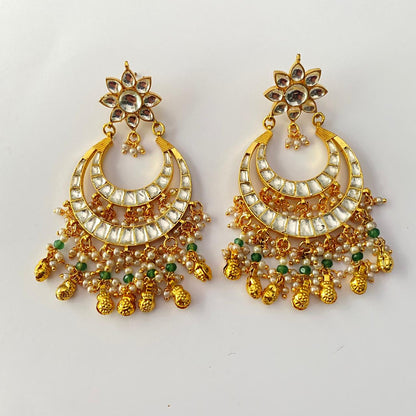 Kundan Gold Plated Chandbali Earring